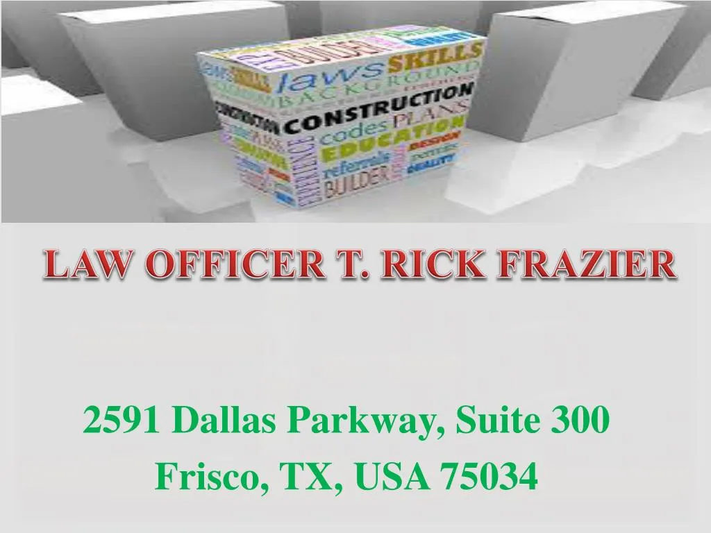 law officer t rick frazier