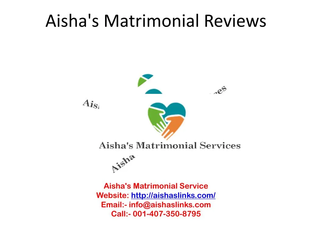 aisha s matrimonial reviews