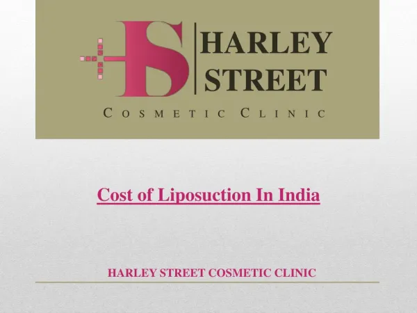 Cost Of Liposuction In India