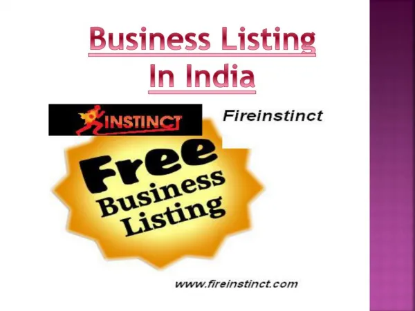 Business listing in India