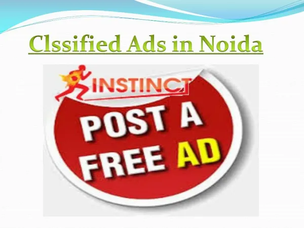 Classified Ads in Noida