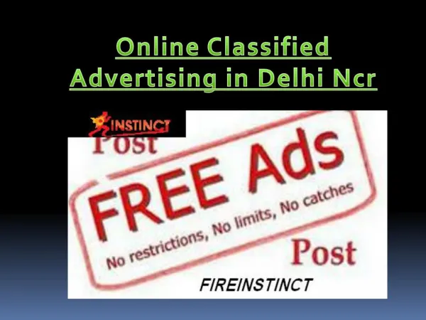 Online Classified Advertising in Delhi Ncr