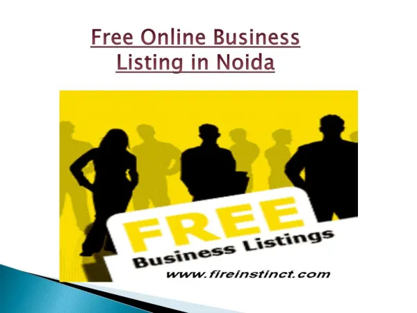Free Online Business listing in Noida