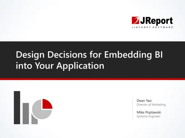 Report Design Decisions for Embedding BI Reporting Tools and Dashboards into your Application