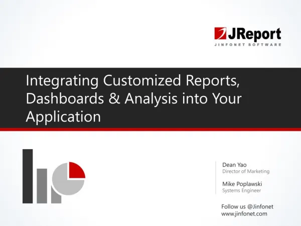 Integrate Report Engine, Dashboards & Analysis Into Your Application