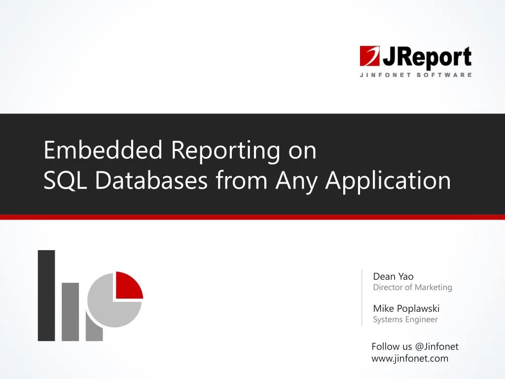 embedded reporting on sql databases from any application