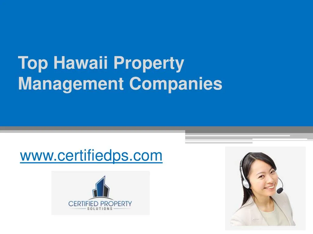 top hawaii property management companies
