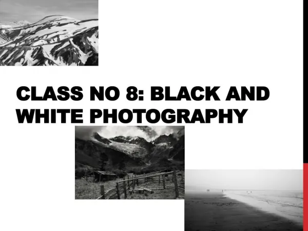 Class No 8 Black and White photography