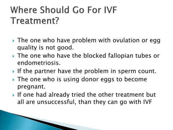 Where Should Go For IVF Treatment?