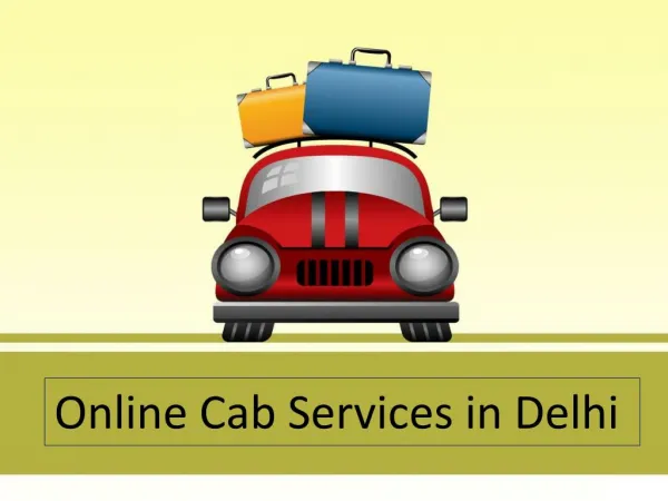 Online Cab Services in Delhi