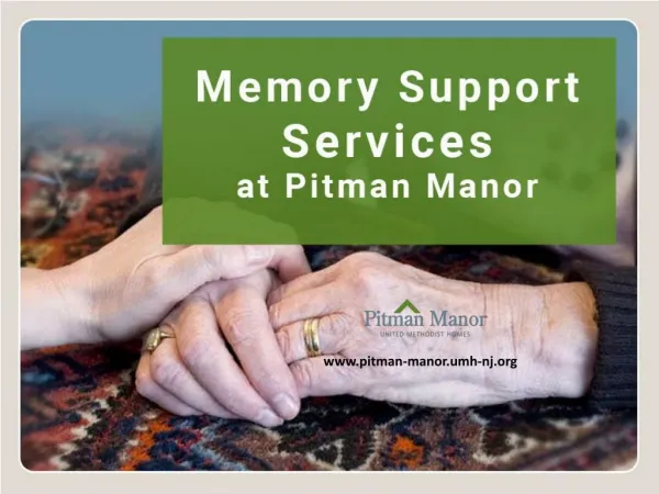 Assisted Living in Pitman – Memory Care Support