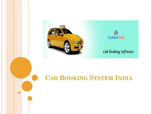 Cab Booking software India