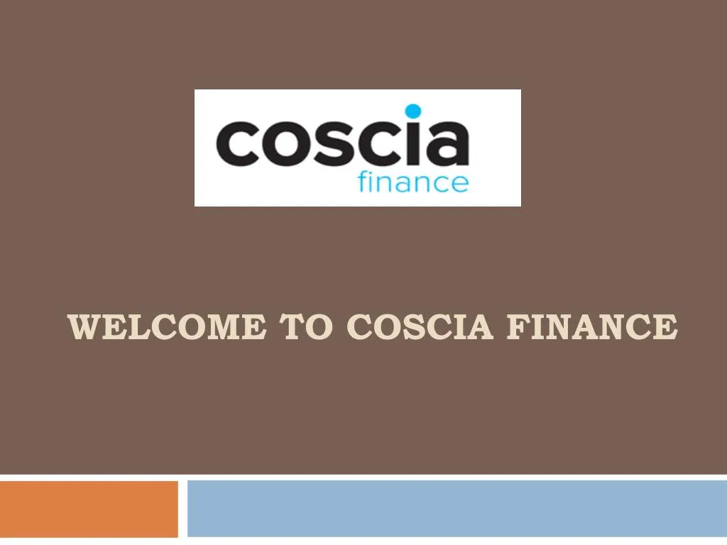 welcome to coscia finance