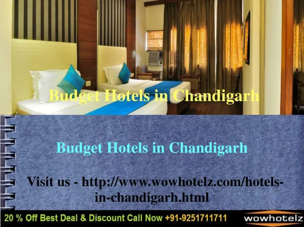 Budget Hotels in Chandigarh