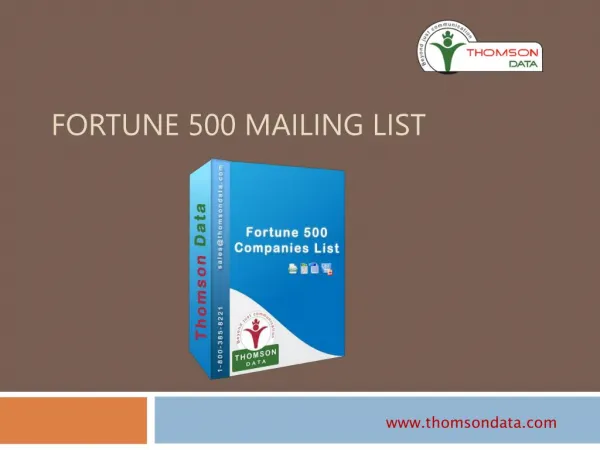 Fortune 500 Companies List - Fortune 500 Users List - Purchase Email Lists by Profession