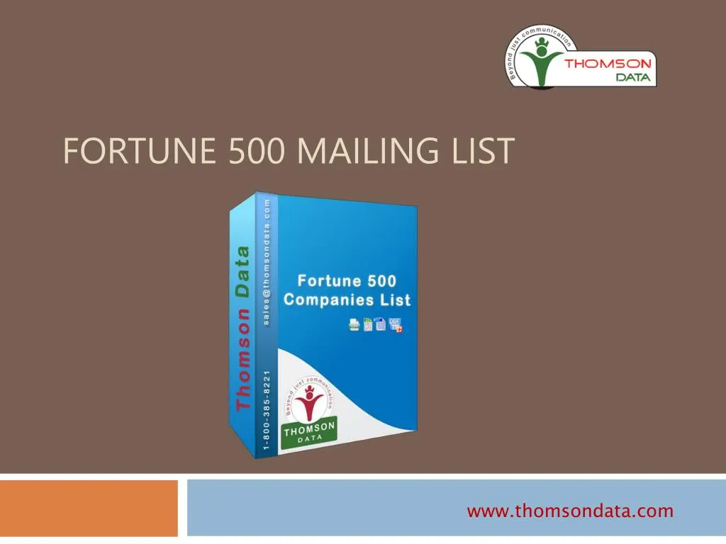 fortune 500 mailing list