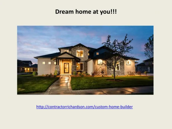 Design your dream home