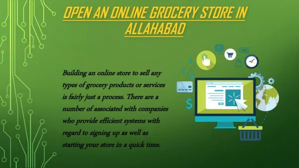 Open an online grocery store in Allahabad