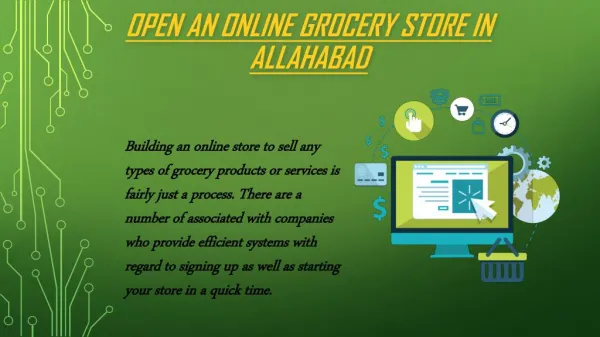 Open an online grocery store in Allahabad