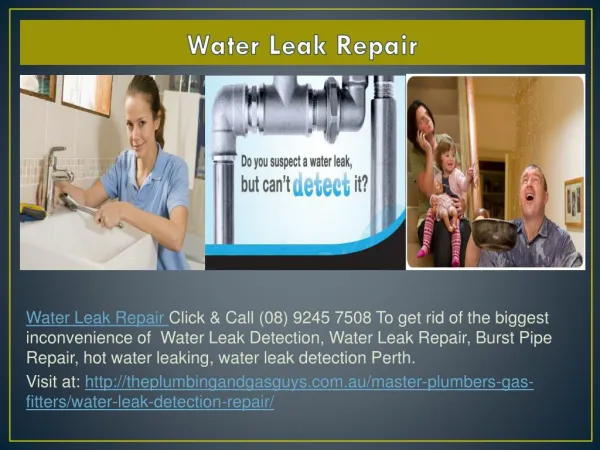 water leak repair