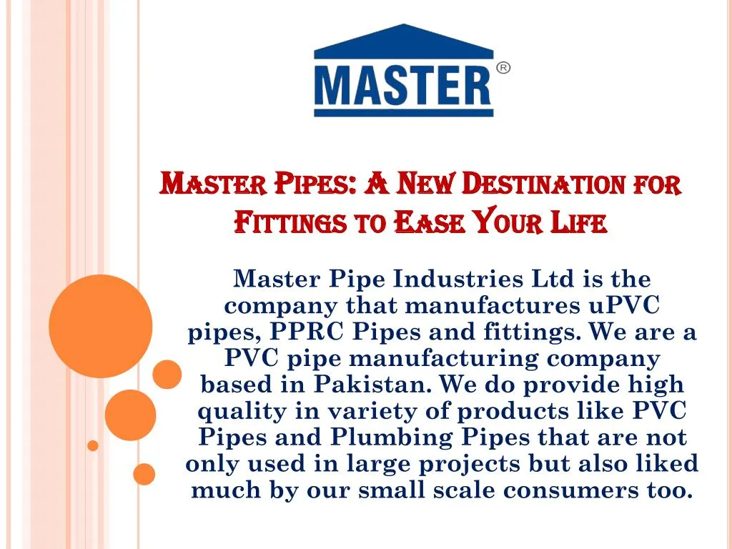 master pipes a new destination for fittings to ease your life