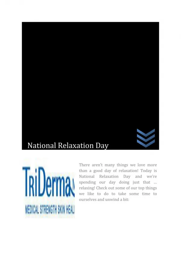 National Relaxation Day