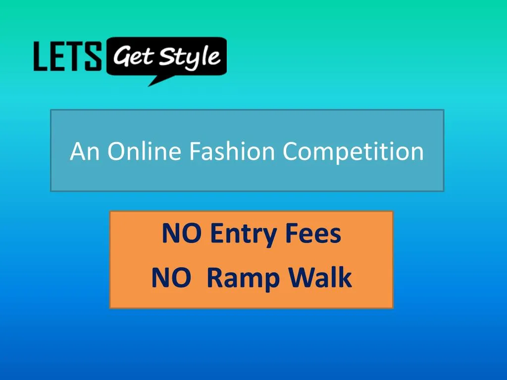 an online fashion competition