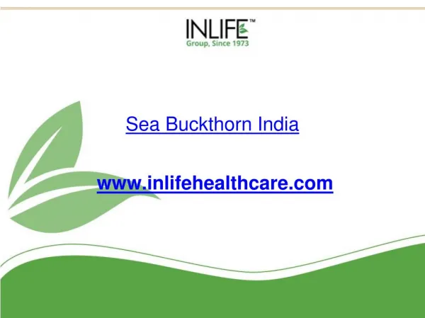 Buy Sea Buckthorn Oil Capsules India | Inlifehealthcare