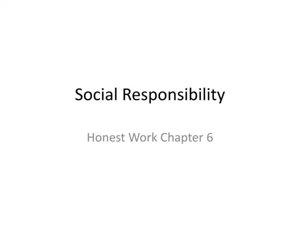Honest Work by Ciulla et al. Chapter 6