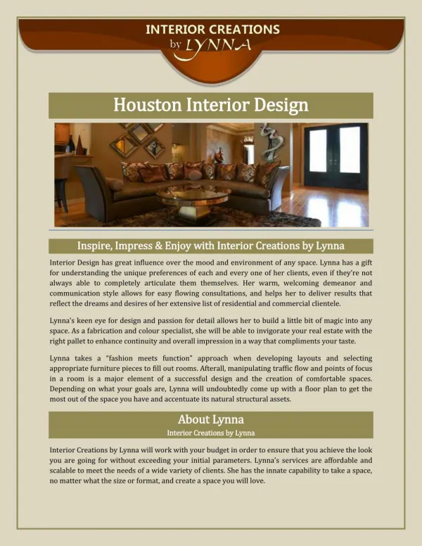 Houston Interior Design