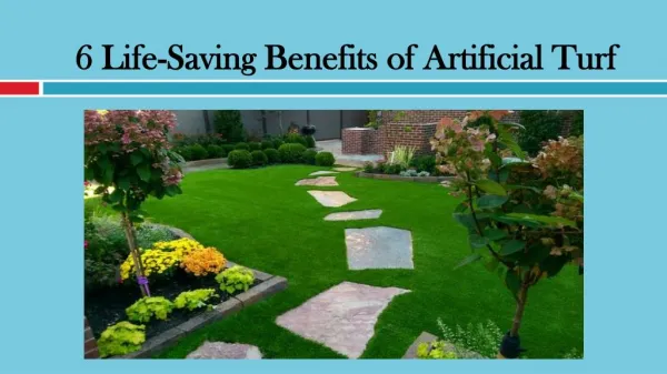 6 Life-Saving Benefits of Artificial Turf