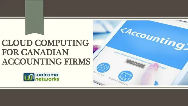 Cloud Computing for Canadian Accounting Firms