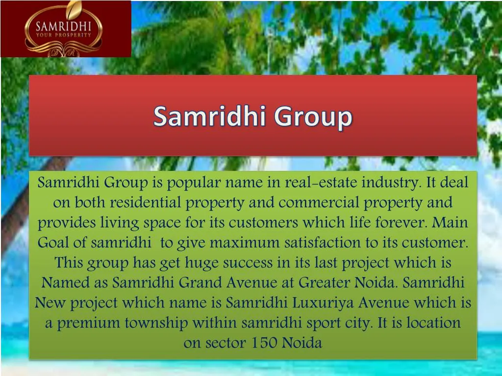 samridhi group