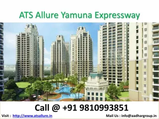 ATS Yamuna Expressway 9810993851 ATS Allure 2 and 3 bhk Apartments