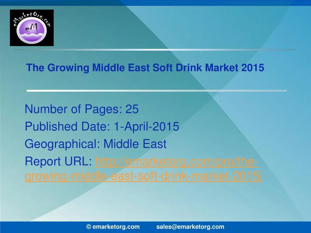 the growing middle east soft drink market 2015