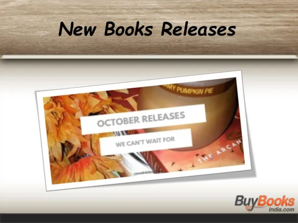 New Books Releases in October 2015