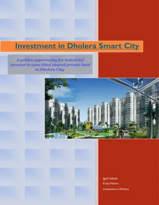 Investment in Dholera Smart City