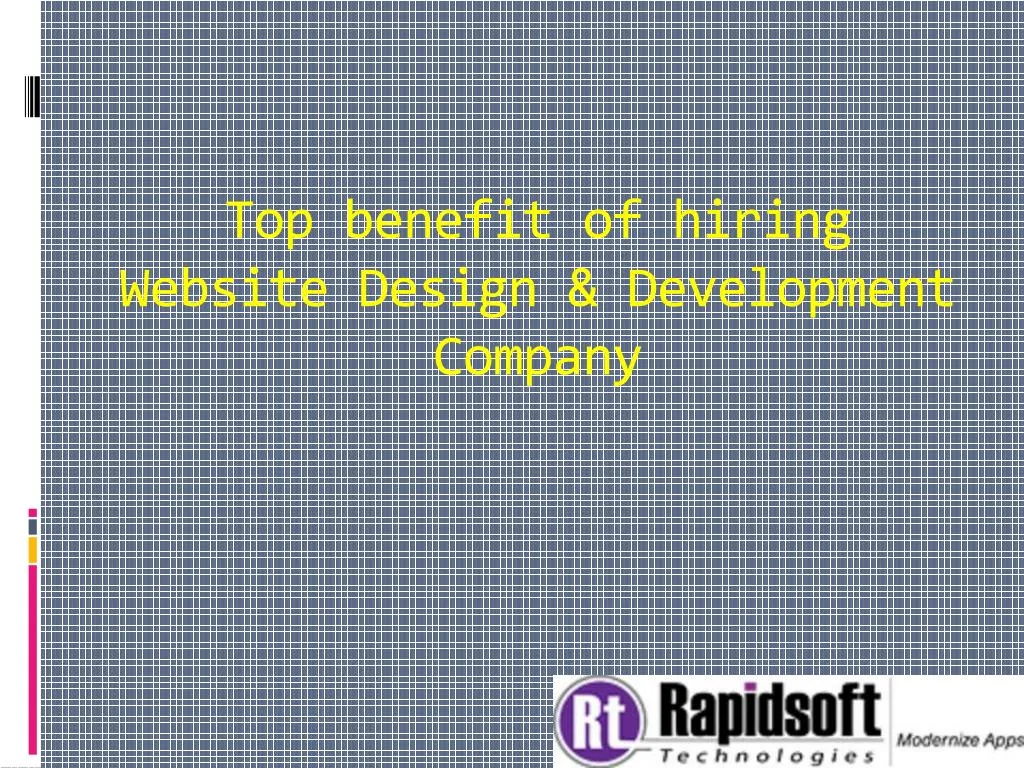 top benefit of hiring website design development company
