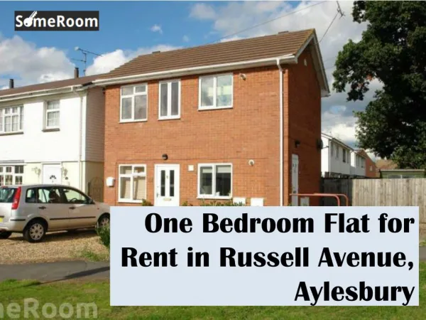 One Bedroom Flat for Rent in Russell Avenue, Aylesbury