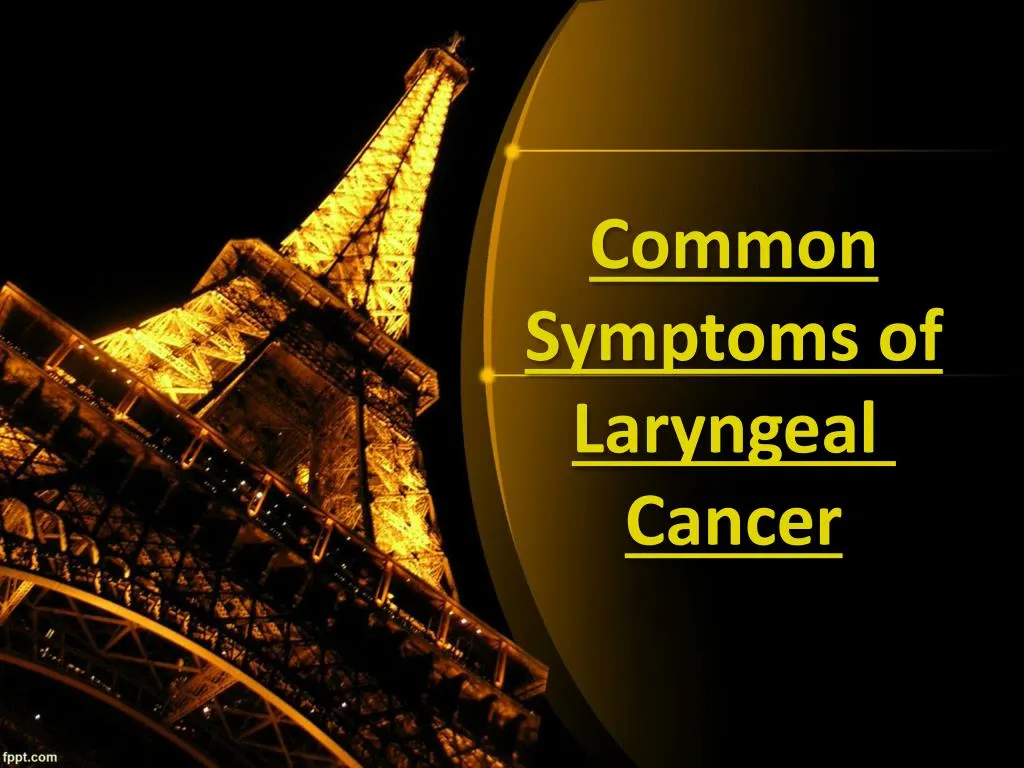 common symptoms of laryngeal cancer