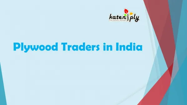 Plywood traders in India