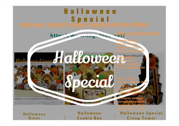 Halloween Special Cookies, Goodie and Party Platter