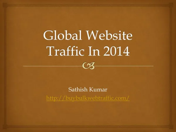 Website Traffic For The Year 2014