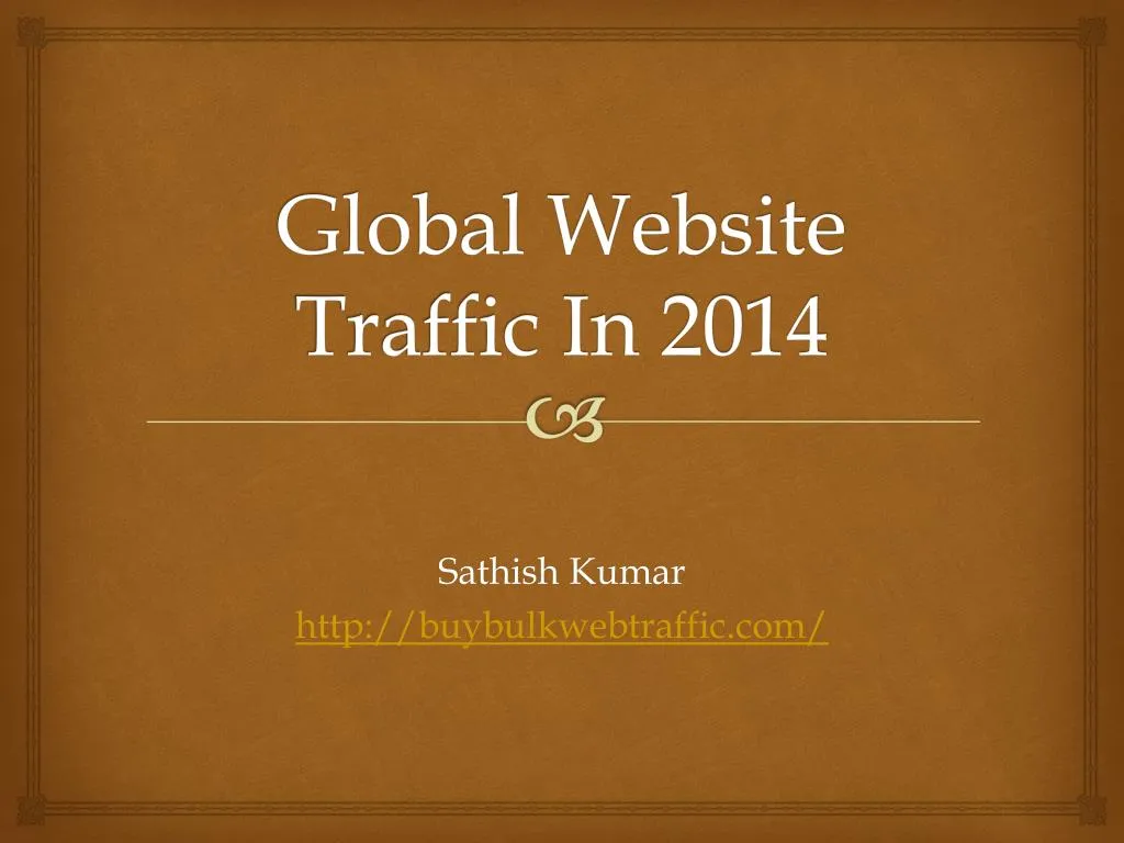 global website traffic in 2014