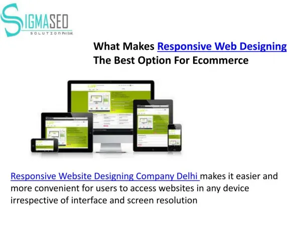 What Makes Responsive Web Designing The Best Option For Ecommerce
