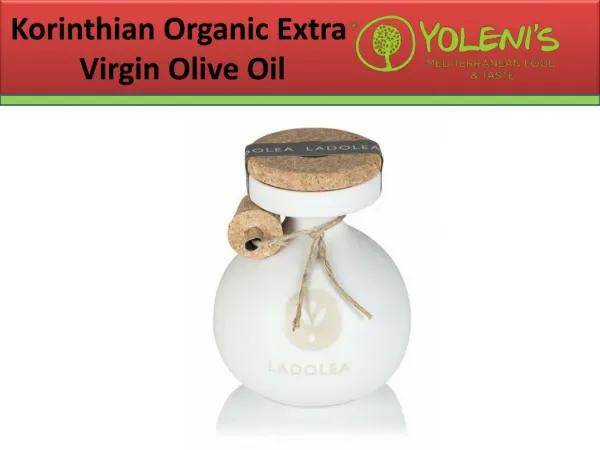 Korinthian Organic Extra Virgin Olive Oil "Ladolea" 2
