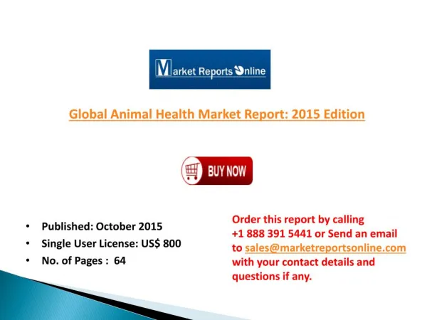 Global Health Market Report 2015 Edition