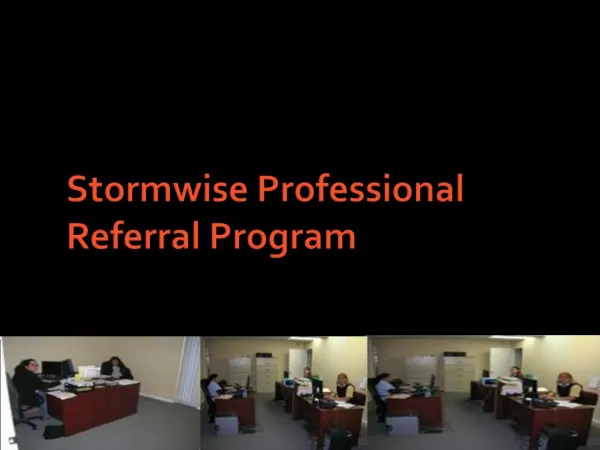Stormwise Professional Referral Program