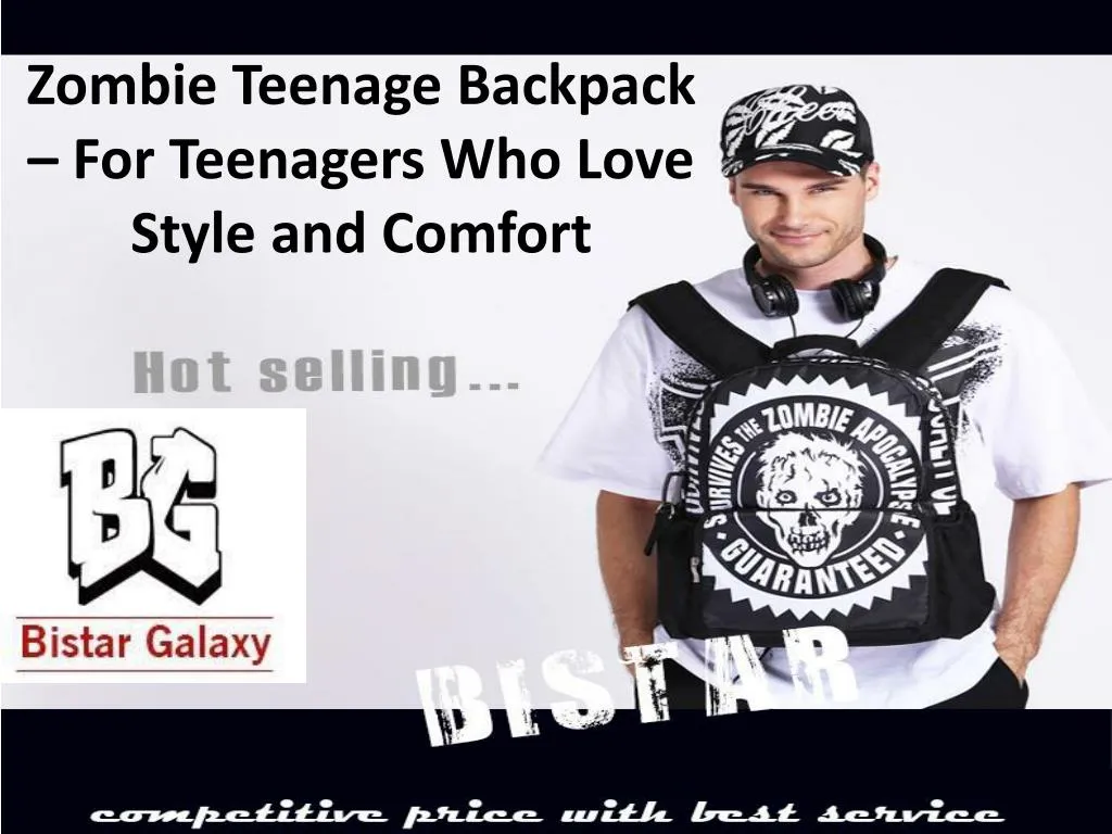 zombie teenage backpack for teenagers who love style and comfort