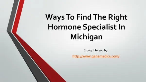Ways To Find The Right Hormone Specialist In Michigan